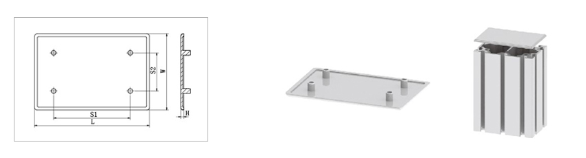 工業鋁型材端面蓋板 工業鋁型材端面蓋板