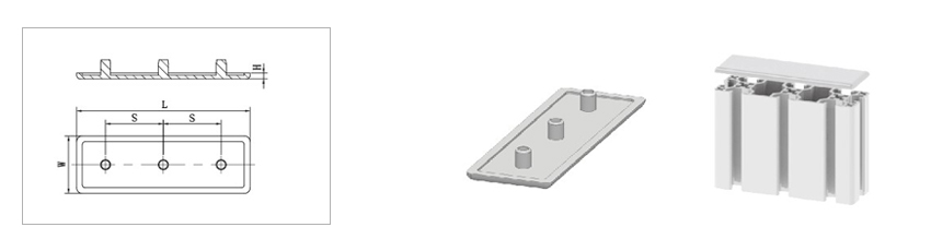 工業鋁型材端面蓋板 工業鋁型材端面蓋板